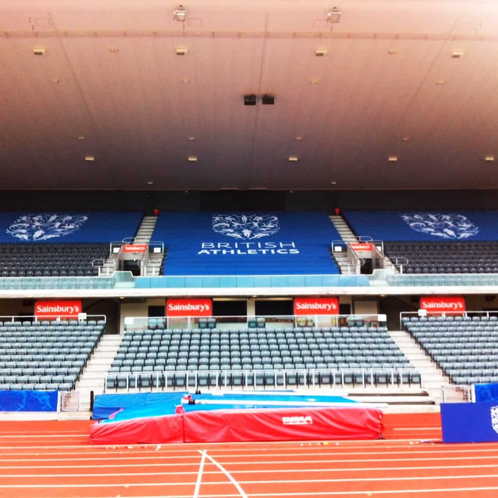 Stadium seat covers | Giant fabric banners full colour printed by XG Group