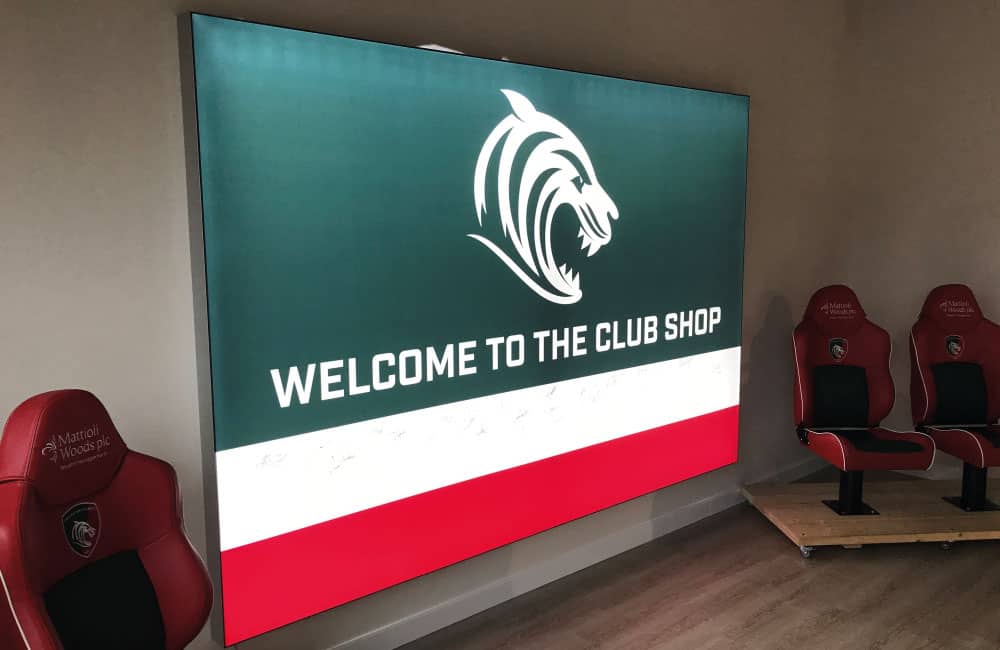 Leicester Tigers Retail Store Lightbox