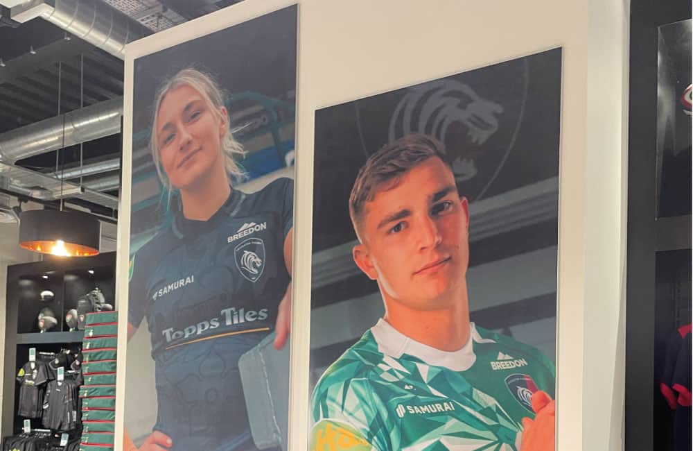 Leicester Tigers Tension Fabric Wall Frames